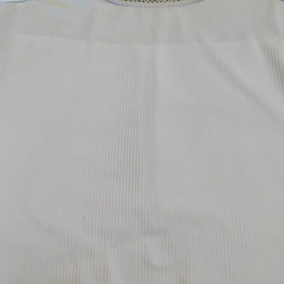 Set The Stage White Short Sleeve Tee with Relaxed Fit and Crew Neck - Picture 5 of 8